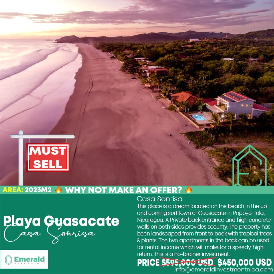 beachfront popoyo real estate
