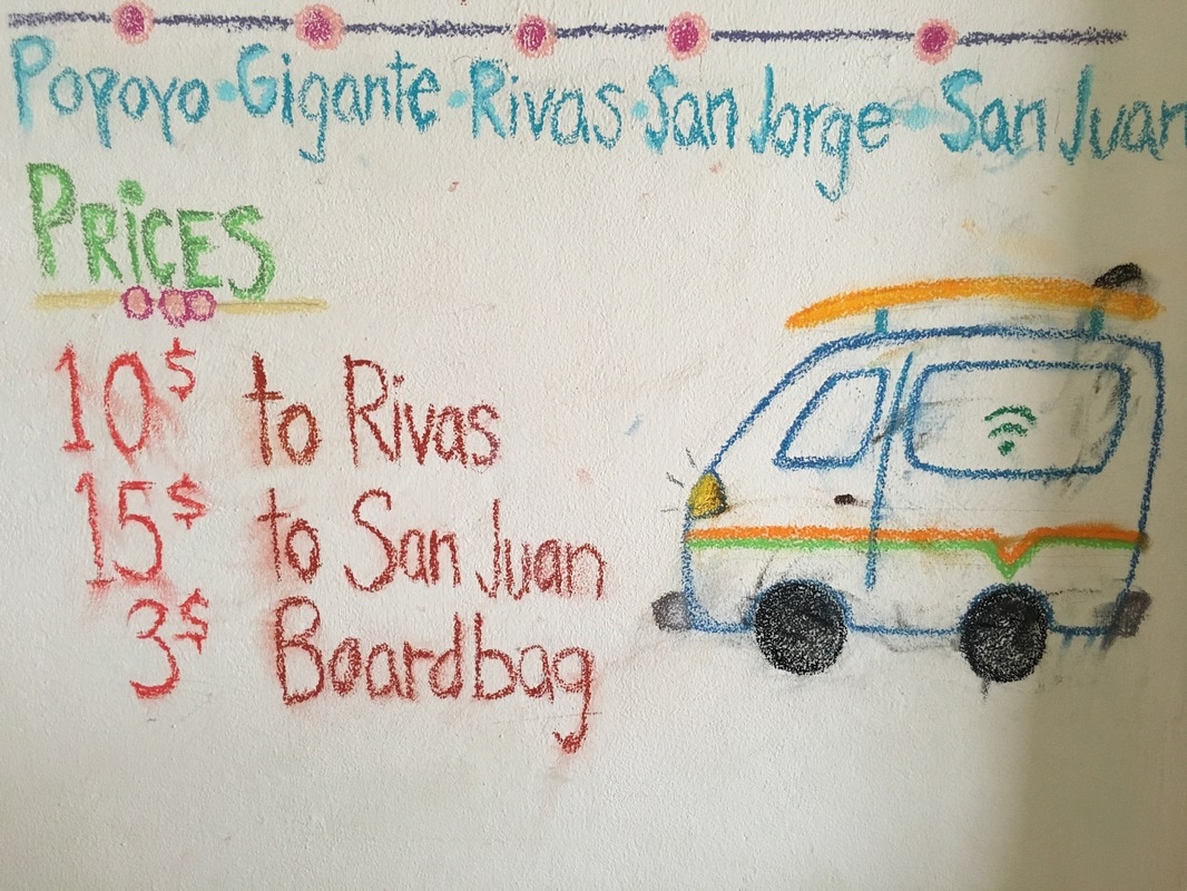 Nicaragua Shuttle Van  San Juan Del Sur to Popoyo Beach